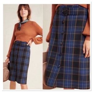 Maeve Plaid Pencil Skirt